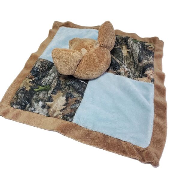Bass Pro Shops Camo Wild Deer Fawn Lovey Baby Security Blanket Blue Brown Toy - Picture 4 of 9